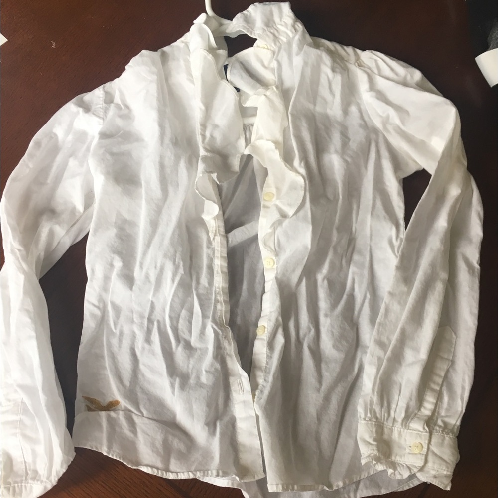 Kids white Ruffle blouse